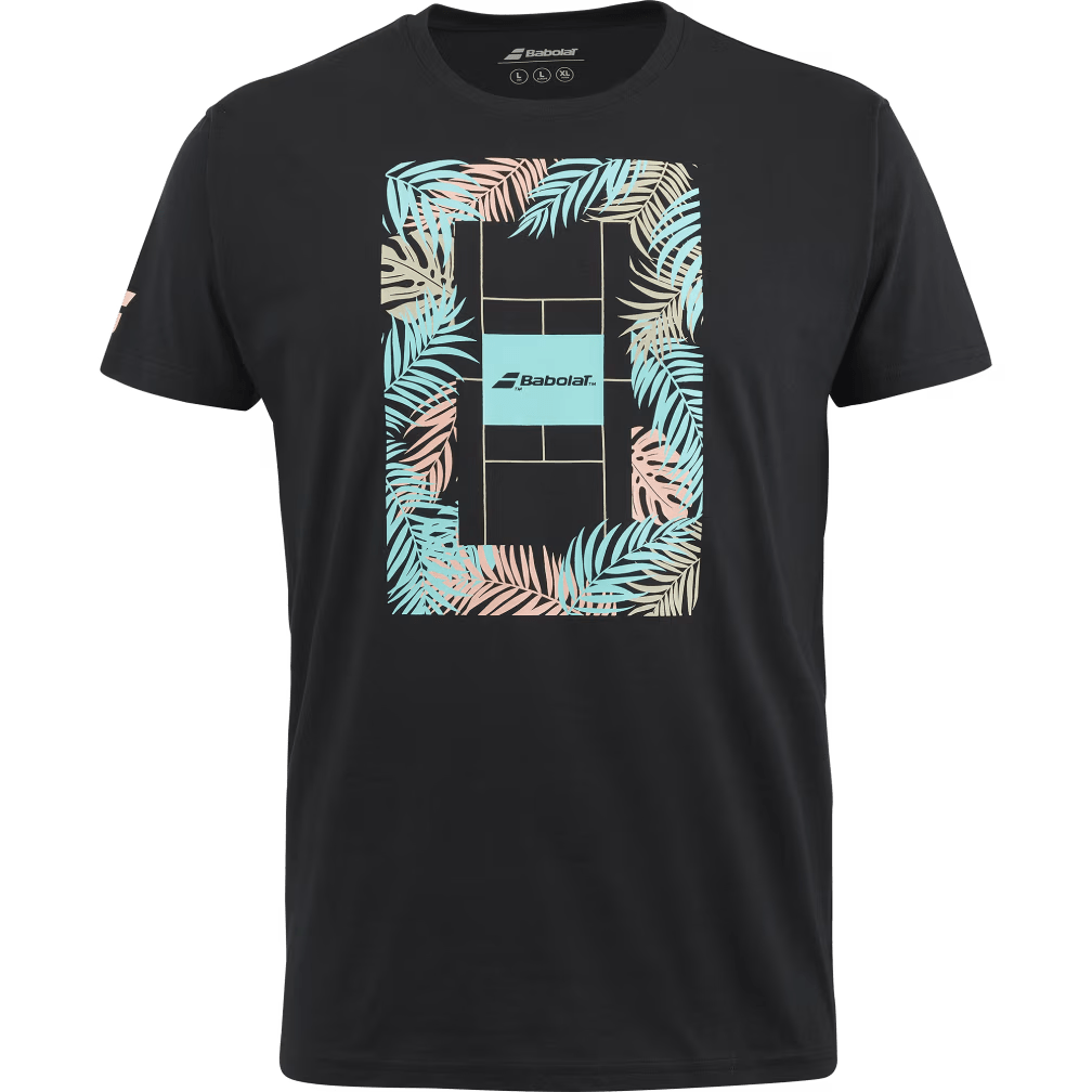 T-shirt Babolat Exercise Message Tee Noir