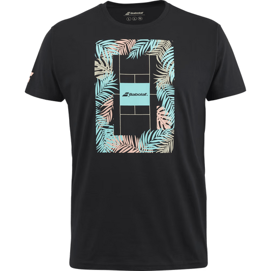 T-shirt Babolat Exercise Message Tee Noir