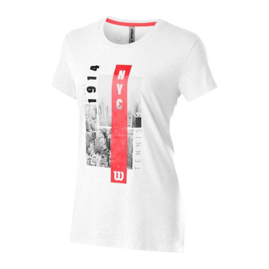 T-shirt Wilson Aerial Tech Blanc Femme