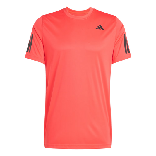 T-shirt Adidas Club 3 Stripes Tee Rouge