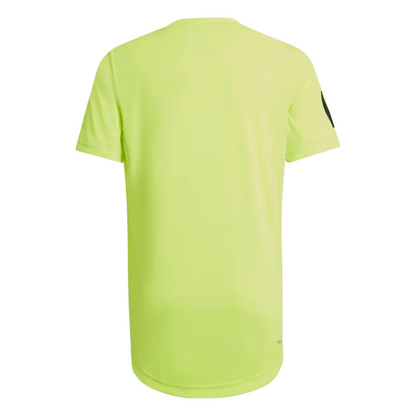 T-shirt Adidas Club 3 Strips Tee Jaune Junior
