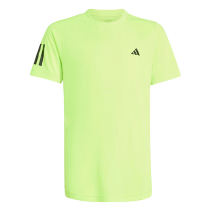 T-shirt Adidas Club 3 Strips Tee Jaune Junior