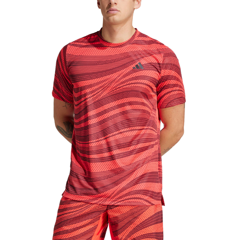 T-shirt Adidas Club Graphic Rouge