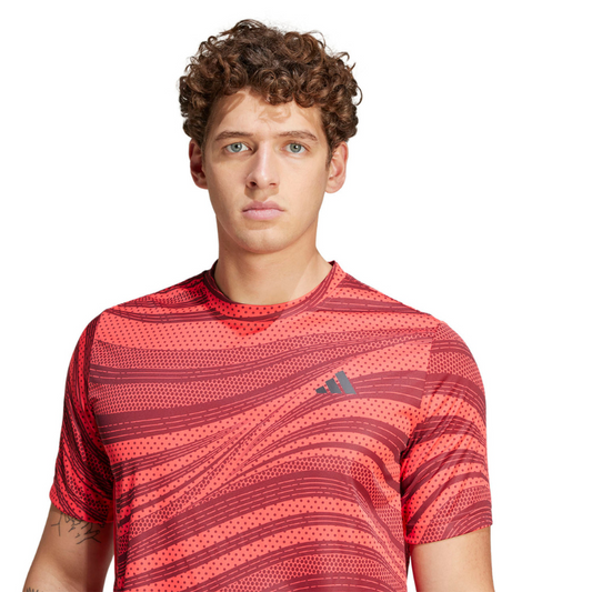 T-shirt Adidas Club Graphic Rouge