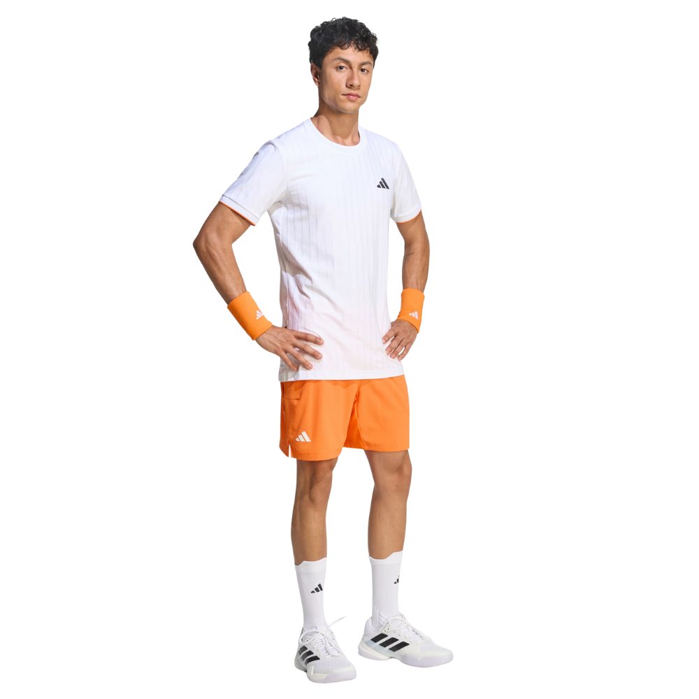 T-shirt Adidas Freelift Pro Blanc/Orange