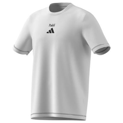 T-shirt Adidas Padel Cat Blanc