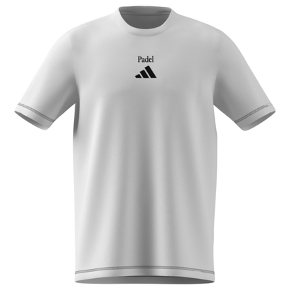 T-shirt Adidas Padel Cat Blanc