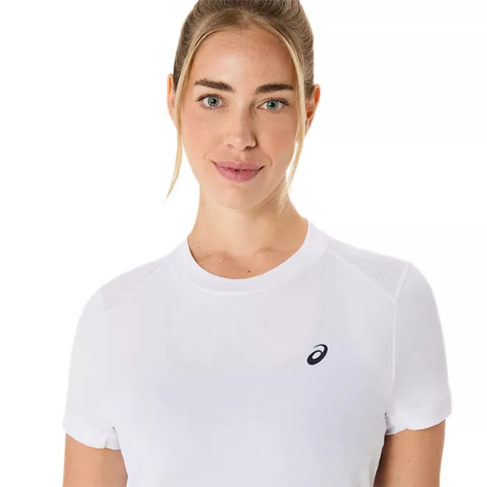 T-shirt Asics Court Blanc Femme
