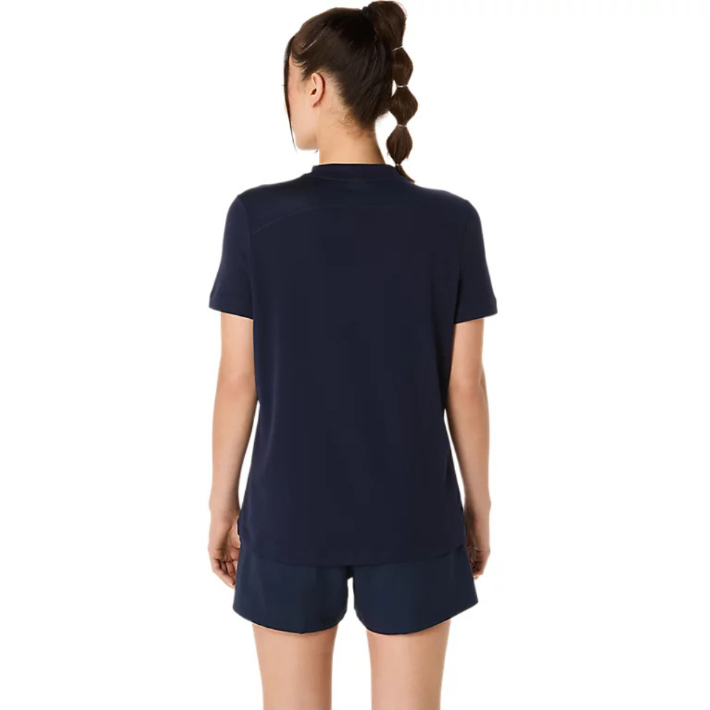 T-shirt Asics Court Bleu Marine Femme