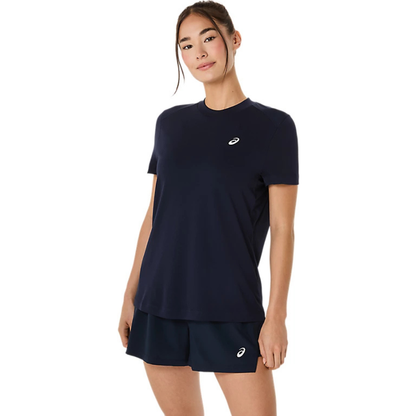 T-shirt Asics Court Bleu Marine Femme