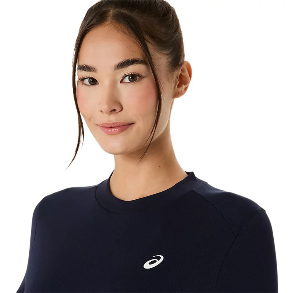T-shirt Asics Court Bleu Marine Femme