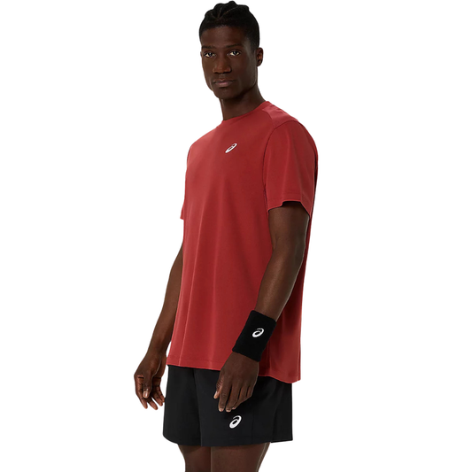T-shirt Asics Court Rouge