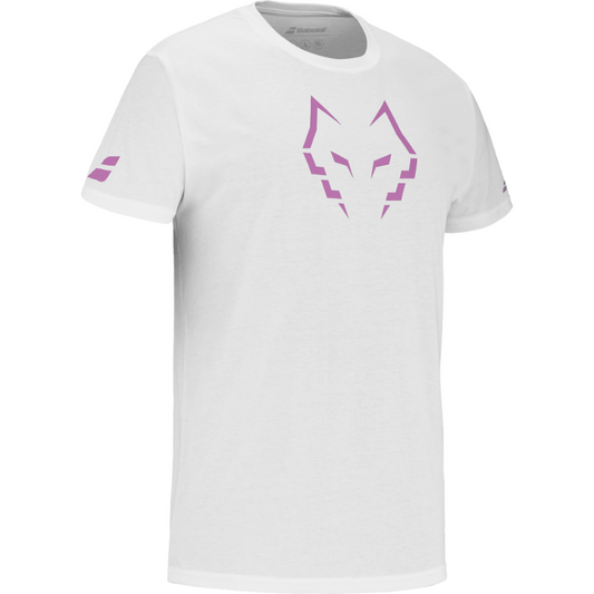 T-shirt Babolat Cotton Tee Lebron Blanc/Rose
