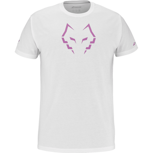 T-shirt Babolat Cotton Tee Lebron Blanc/Rose
