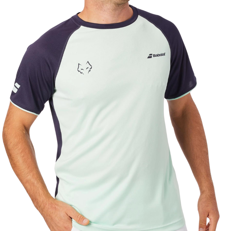 T-shirt Babolat Crew Neck Tee Juan Lebron Vert