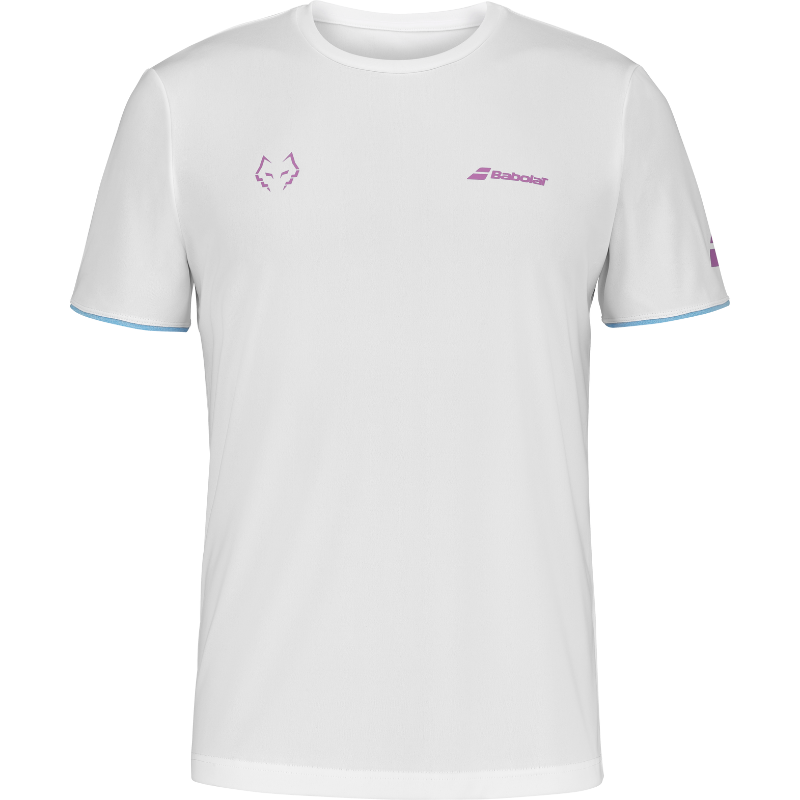 T-shirt Babolat Crew Neck Tee Lebron Blanc