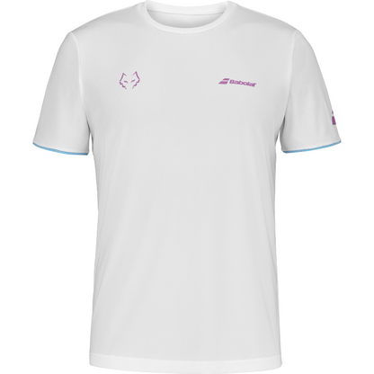 T-shirt Babolat Crew Neck Tee Lebron Blanc