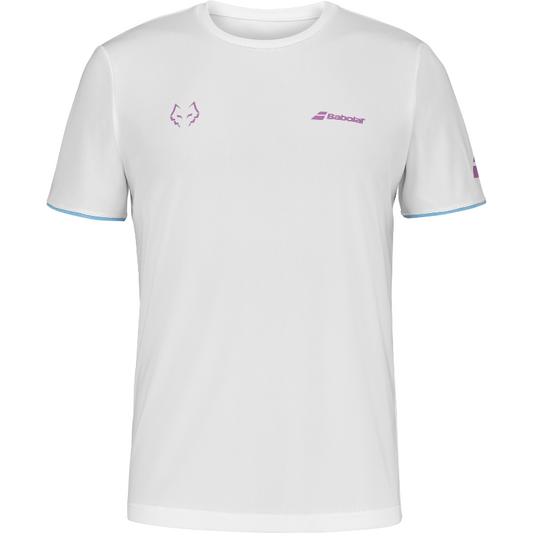 T-shirt Babolat Crew Neck Tee Lebron Blanc