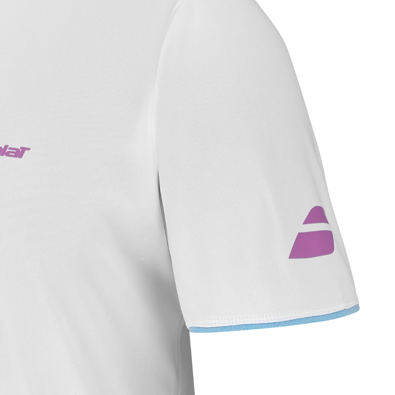 T-shirt Babolat Crew Neck Tee Lebron Blanc
