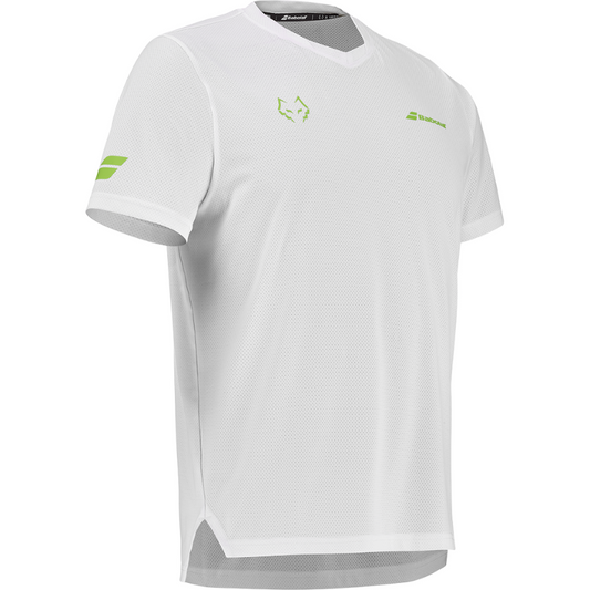 T-shirt Babolat Crew Neck Tee Lebron Blanc/Vert