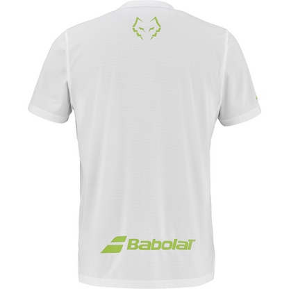 T-shirt Babolat Crew Neck Tee Lebron Blanc/Vert
