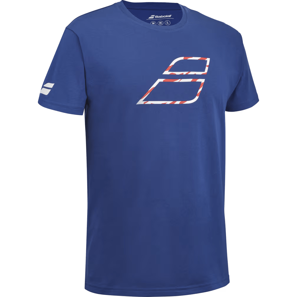 T-shirt Babolat Exercise Big Flag Tee Bleu 2024
