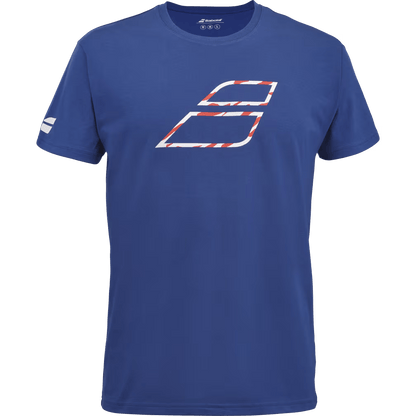 T-shirt Babolat Exercise Big Flag Tee Bleu 2024
