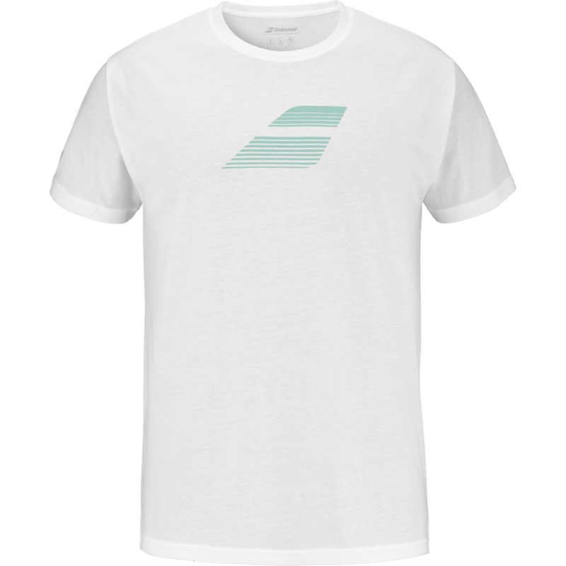 T-shirt Babolat Exercise Big Flag Tee Blanc