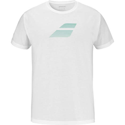 T-shirt Babolat Exercise Big Flag Tee Blanc