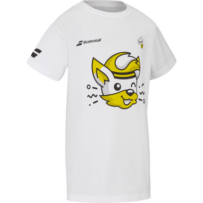 T-shirt Babolat Exercise Cotton Tee C16 Blanc Junior