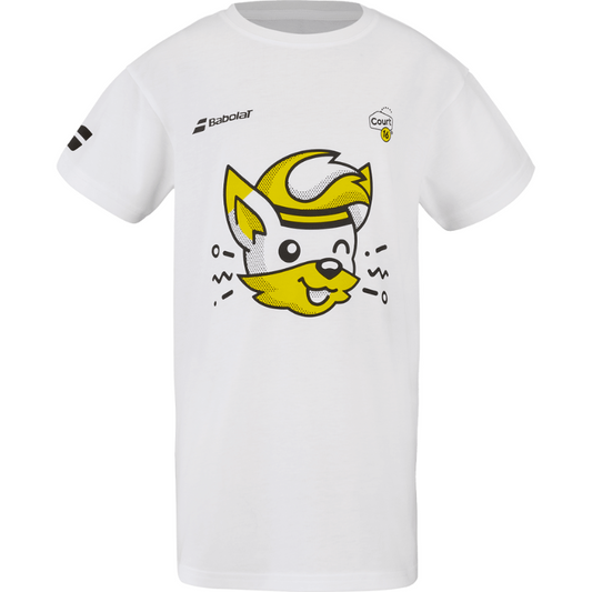 T-shirt Babolat Exercise Cotton Tee C16 Blanc Junior