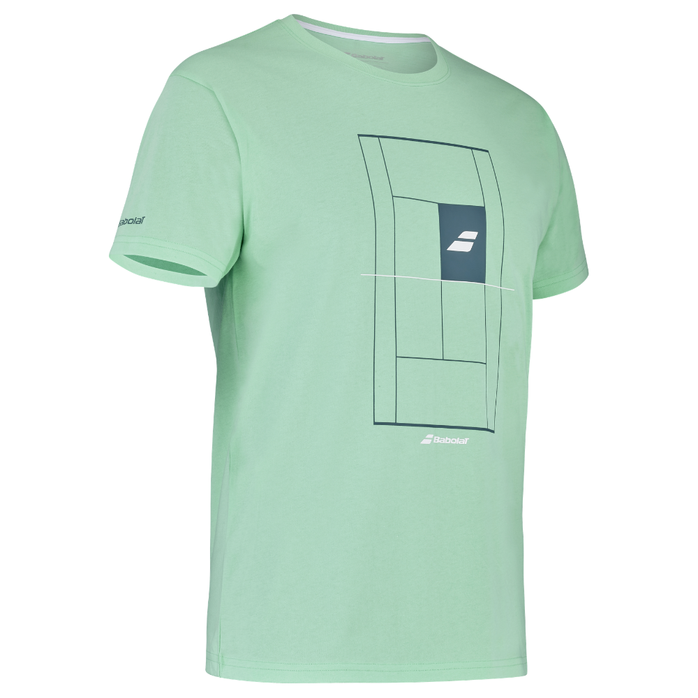 T-shirt Babolat Exercise Cotton Tee Vert - Esprit Padel Shop