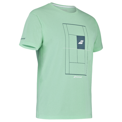 T-shirt Babolat Exercise Cotton Tee Vert - Esprit Padel Shop
