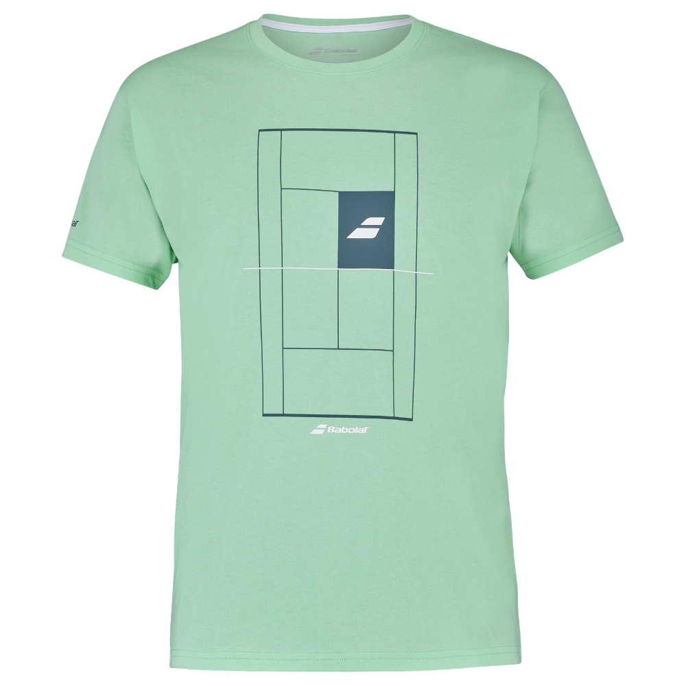 T-shirt Babolat Exercise Cotton Tee Vert - Esprit Padel Shop