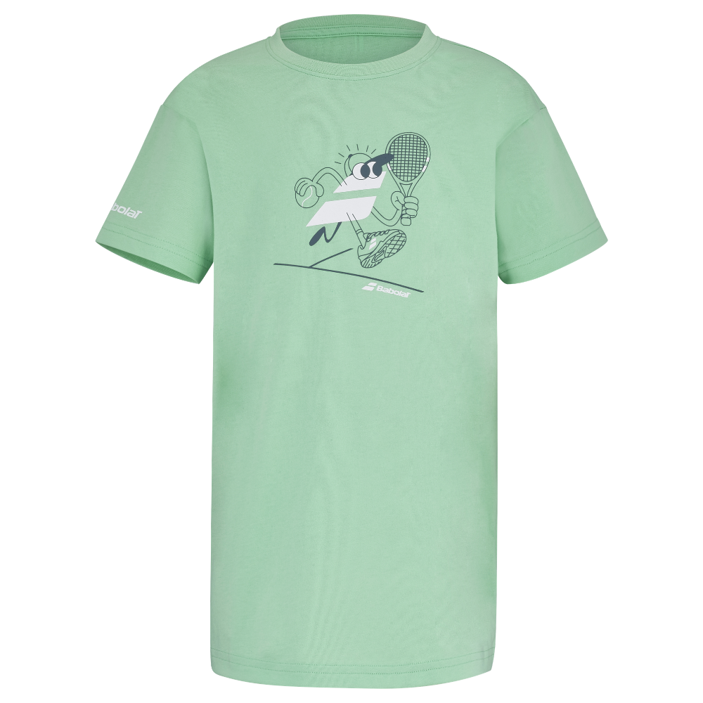 T-shirt Babolat Exercise Cotton Tee Vert Junior Boy - Esprit Padel Shop