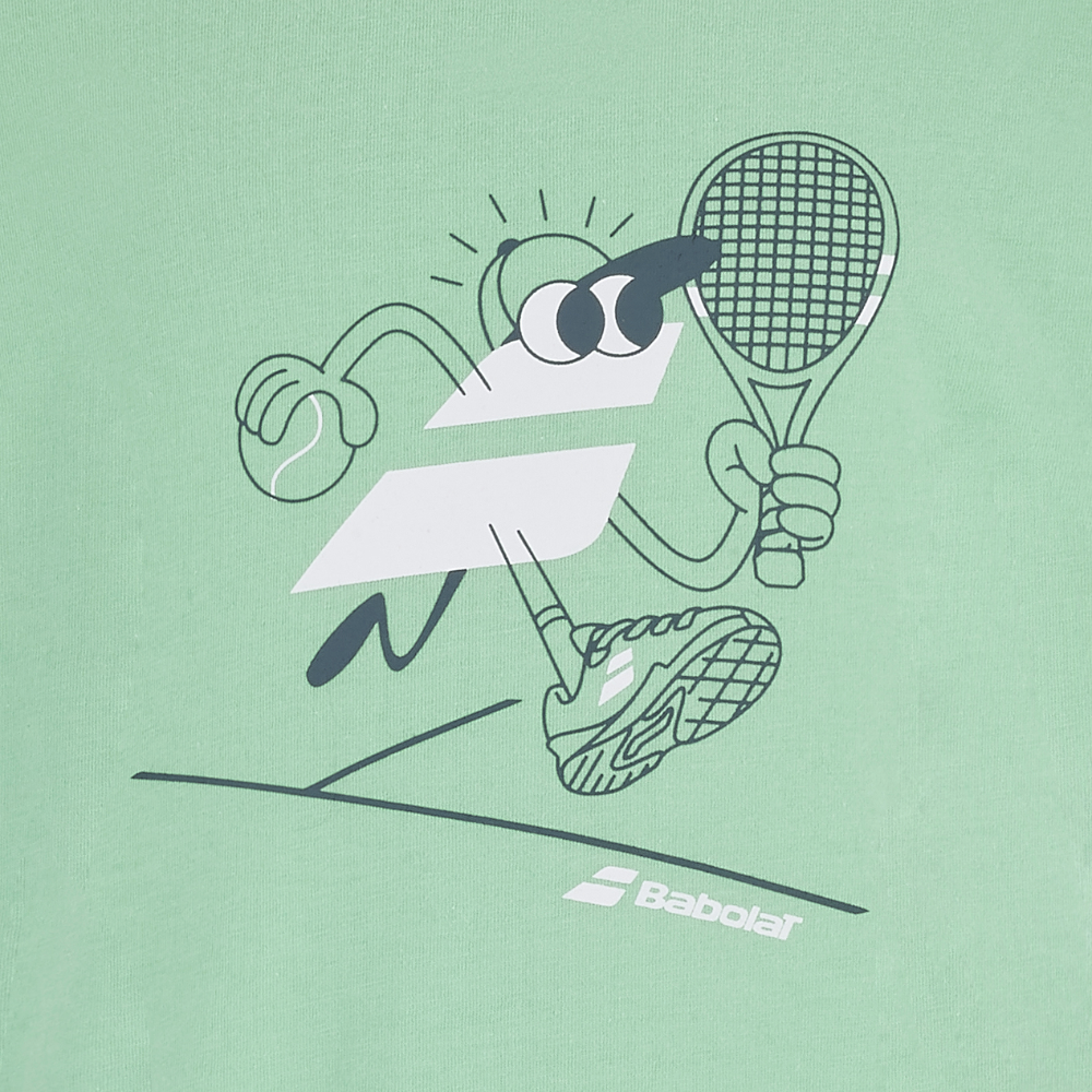 T-shirt Babolat Exercise Cotton Tee Vert Junior Boy - Esprit Padel Shop