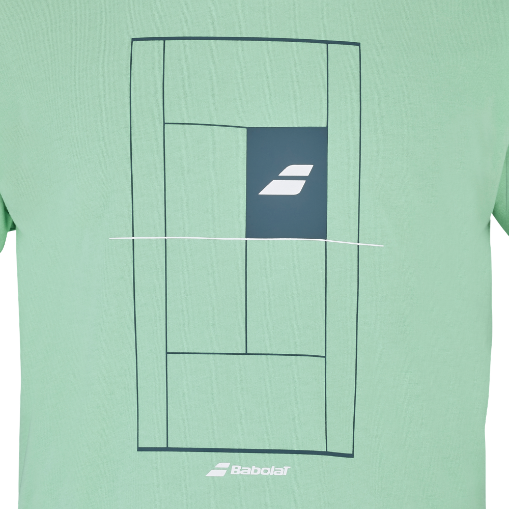 T-shirt Babolat Exercise Cotton Tee Vert - Esprit Padel Shop