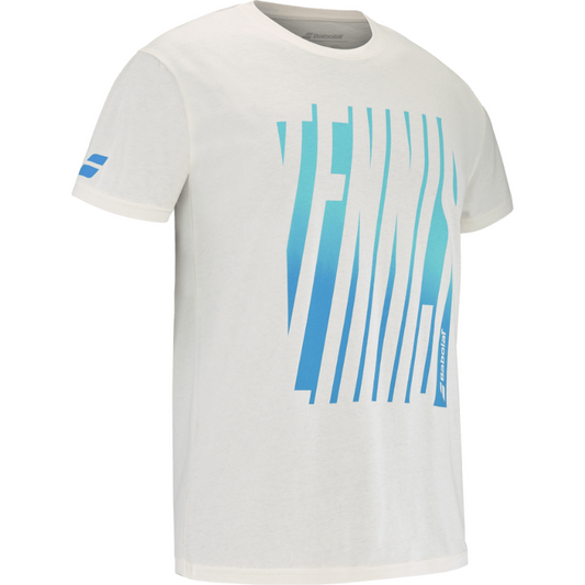 T-shirt Babolat Exercise Message Tee Blanc 2025
