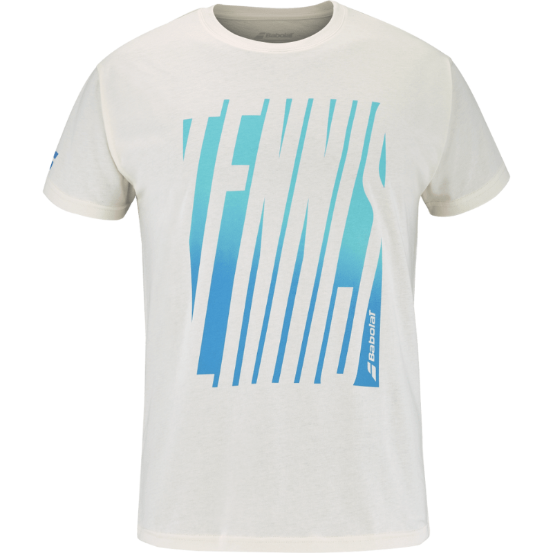 T-shirt Babolat Exercise Message Tee Blanc 2025