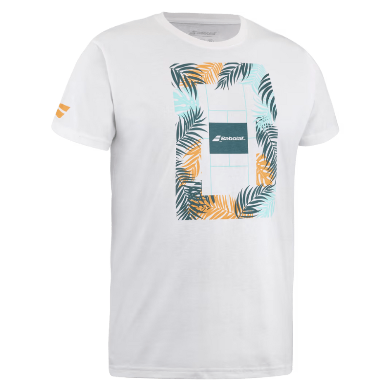 T-shirt Babolat Exercise Message Tee Blanc