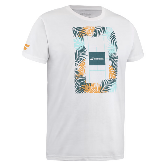 T-shirt Babolat Exercise Message Tee Blanc