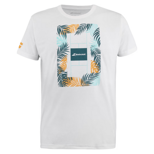 T-shirt Babolat Exercise Message Tee Blanc