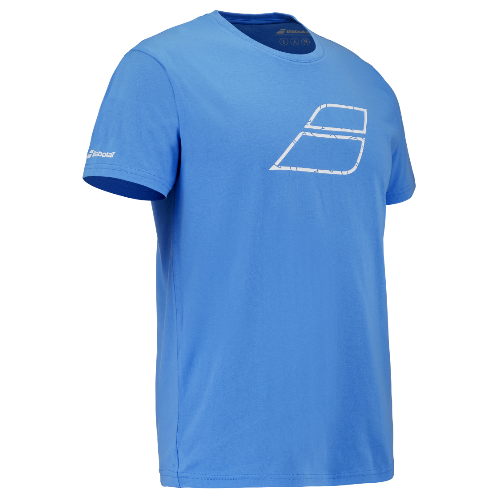 T-shirt Babolat Exercise Message Tee Bleu Clair