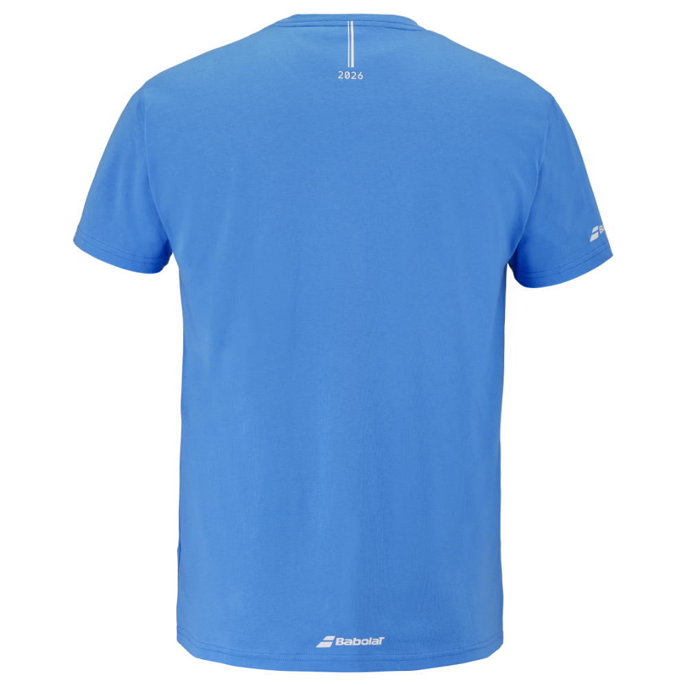 T-shirt Babolat Exercise Message Tee Bleu Clair