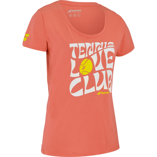 T-shirt Babolat Exercise Message Tee Orange Femme