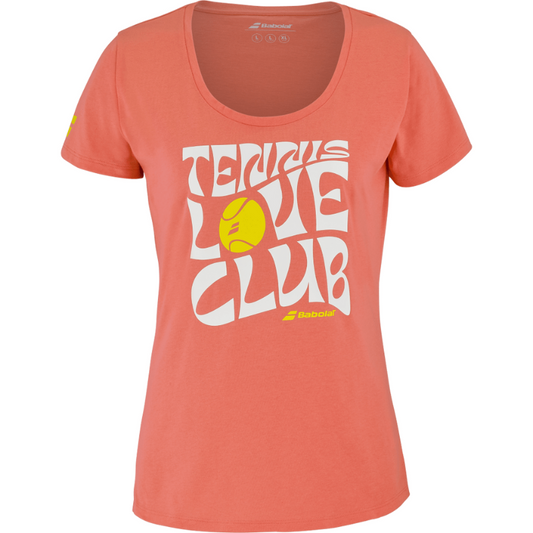 T-shirt Babolat Exercise Message Tee Orange Femme