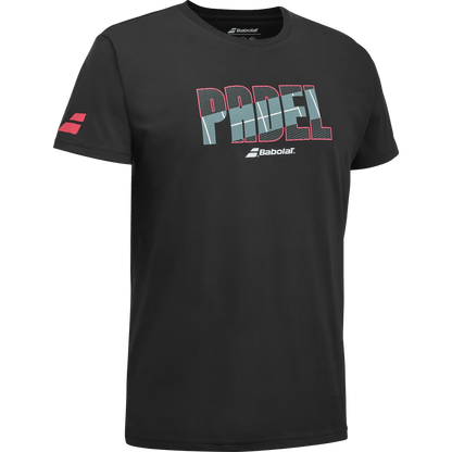 T-shirt Babolat Padel Cotton Tee Noir
