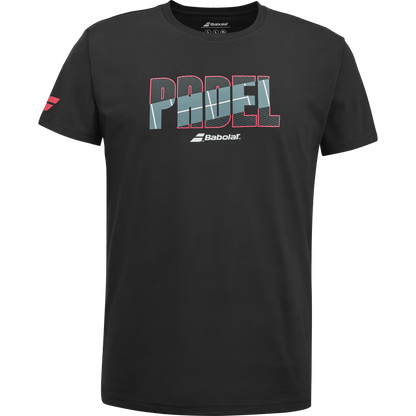 T-shirt Babolat Padel Cotton Tee Noir