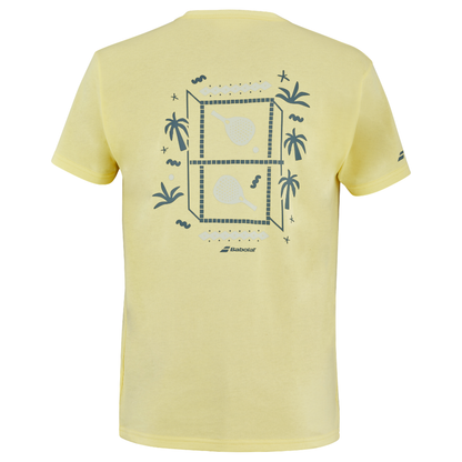 T-shirt Babolat Perf Cotton Tee Jaune - Esprit Padel Shop