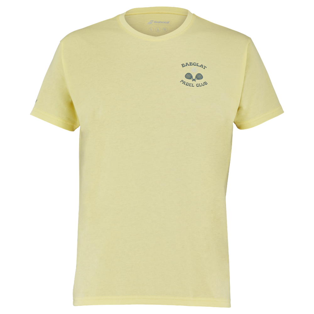 T-shirt Babolat Perf Cotton Tee Jaune - Esprit Padel Shop
